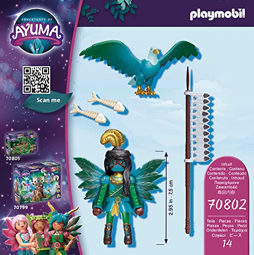 PLAYMOBIL Adventures of Ayuma 70802 Knight Fairy mit Seelentier, Ab 7 Jahren