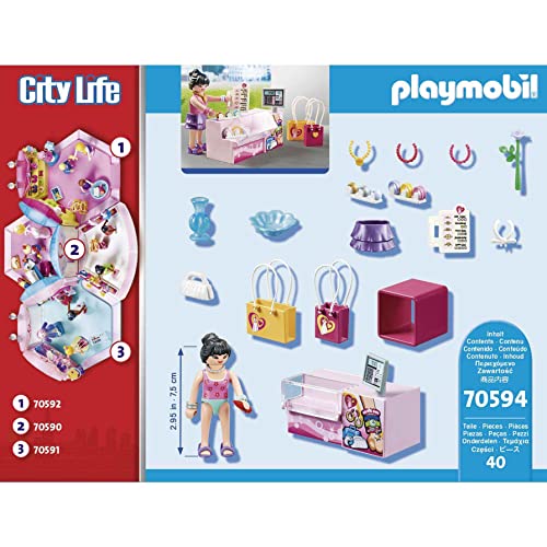 PLAYMOBIL City Life 70594 Fashion Accessoires, Für Kinder von 5-12 Jahren