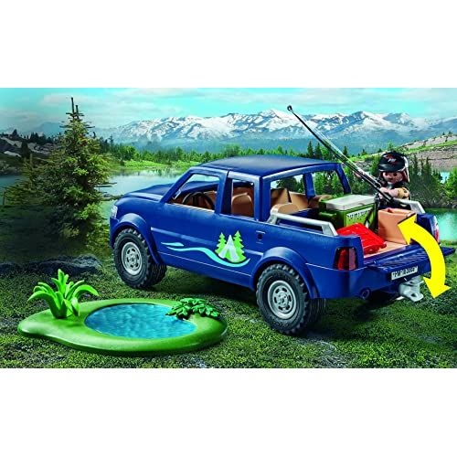 PLAYMOBIL Family Fun 71038 Angelausflug mit Pick Up, ab 4 Jahren