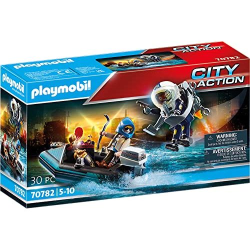 PLAYMOBIL City Action Polizei- Jetpack: Festnahme des Kunsträubers 70782 ab 5 Jahren