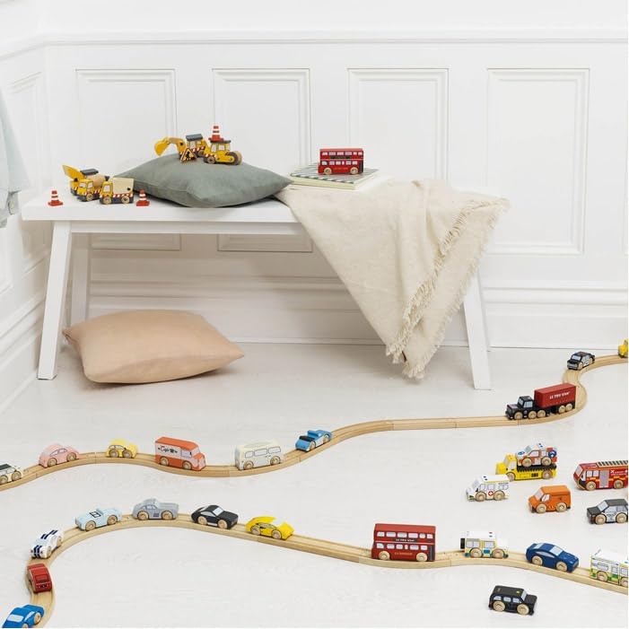 Le Toy Van - TV443 - Holzfahrzeuge Spielset 7 Teilig ab 2 Jahren