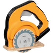 goki Baby & Kleinkind goki 58322 – Handkreissäge aus Holz mit Funktion – Spielzeugwerkzeug für kleine Baumeister ab 3 Jahren