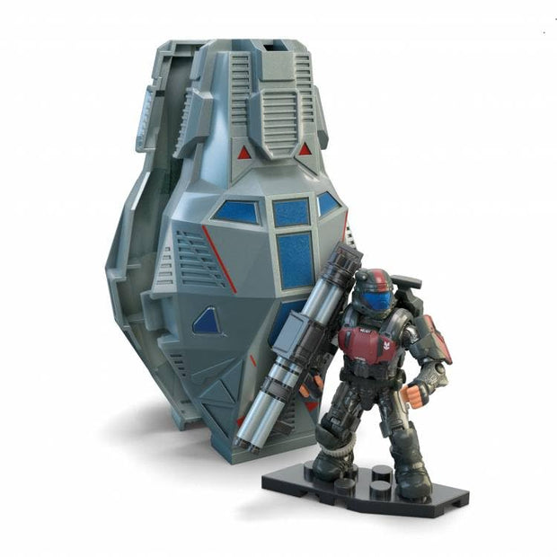 Mega Construx Halo Figuren MEGA Halo ODST 'Mickey' Crespo Micro Actionfigur mit Drop Pod HNC51
