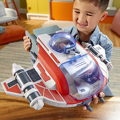 Star Wars Crimson Firehawk, 43 cm Raumschiff mit 2 Action-Figuren, Spielzeug für Kinder ab 3 Jahren