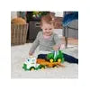 Tomy Holzspielzeug Traktor John Deere Transporter-Set mit Licht & Sound – Spielzeugtraktor ab 18 Monaten