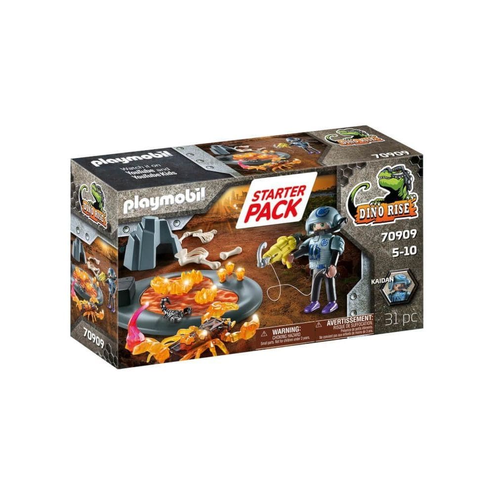 Playmobil Playmobil Dino Rise 70909 PLAYMOBIL Dino Rise – Feuerskorpion & Ian | Action-Set mit Zubehör | ab 5 Jahren