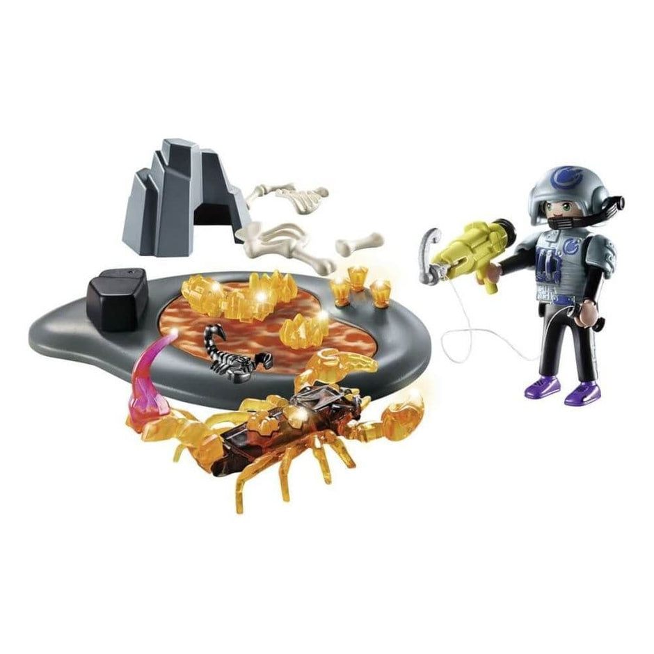 Playmobil Playmobil Dino Rise 70909 PLAYMOBIL Dino Rise – Feuerskorpion & Ian | Action-Set mit Zubehör | ab 5 Jahren