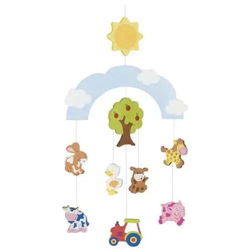 goki Baby & Kleinkind Bauernhof Tiere Mobile Holz