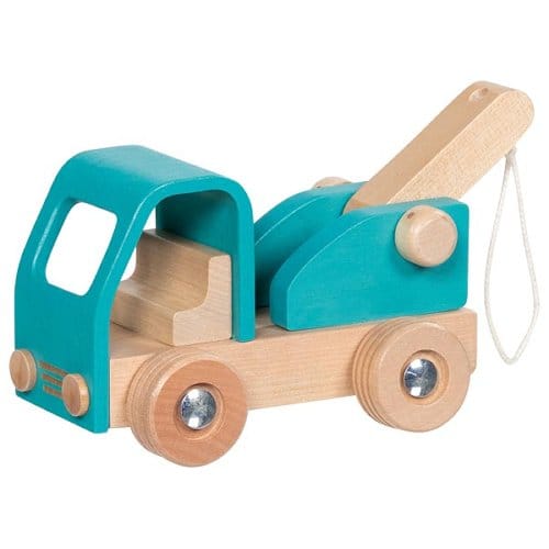 goki Kleinkind Spielzeug Abschleppwagen goki nature Holzspielzeug ab 2 Jahre