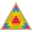 Goki Bausteine Legespiel Goki  58590 Mosaik Legespiel Dreieck | Kreatives Holzspielzeug ab 3
