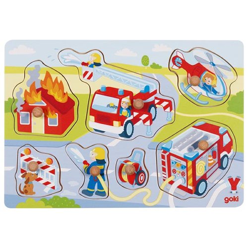 Steckpuzzle Feuerwehreinsatz Kinder Puzzle