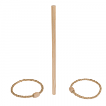 OOTB Ringwurfspiel Ringwurf-Spiel, inklusive 1 Holzstange und 4 Ringen, in Geschenkverpackung ab 3 Jahren