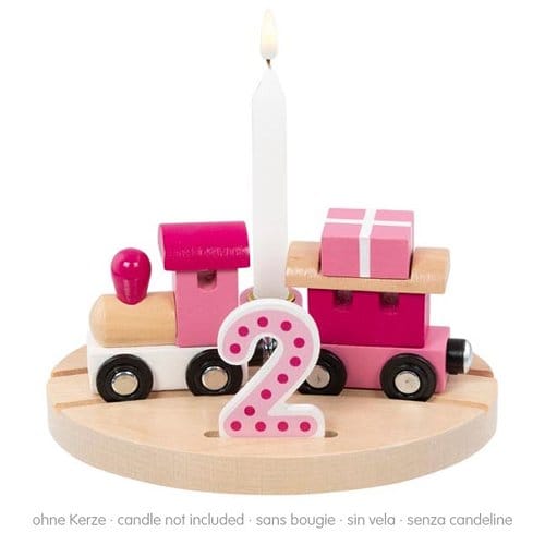 Goki Baby & Kleinkind Ohne Name Personalisierbarer Kinder Geburtstagszug Alter 1-6 Rosa (Kein Spielzeug)