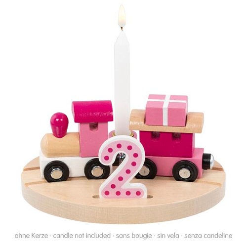 Goki Geburtstagszug „Lille“ – Zahlen 1 bis 6 Kein Spielzeug Rosa
