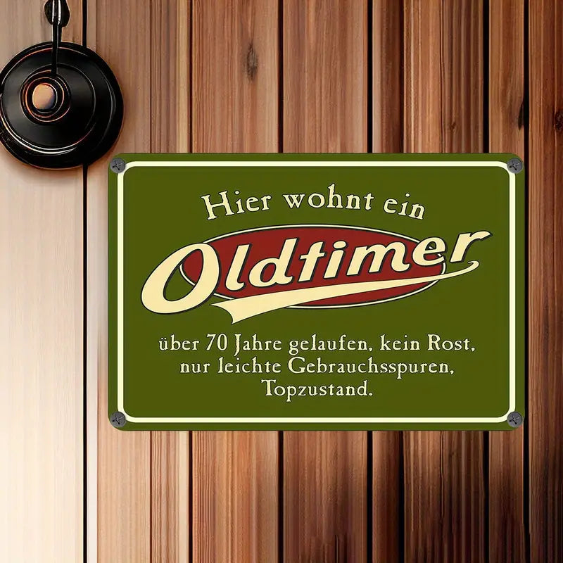 Spielzeug Opa Retro Schild Retro Schild Oldtimer Metallplakette zum 70. Geburtstag - Vintage-Auto-E