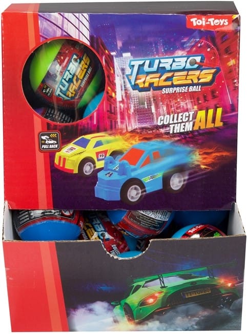 Toi-Toys Baby & Kleinkind Toi-Toys Turbo Racers Surprise Egg 36 Stück | Auto mit Rückzugsmotor in Kapsel