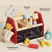 Le Toy Van – Personalisierbar Pädagogisches  Baustelle-Spielset aus Holz Werkzeugkiste für Rollenspiel  ab 3 Jahren