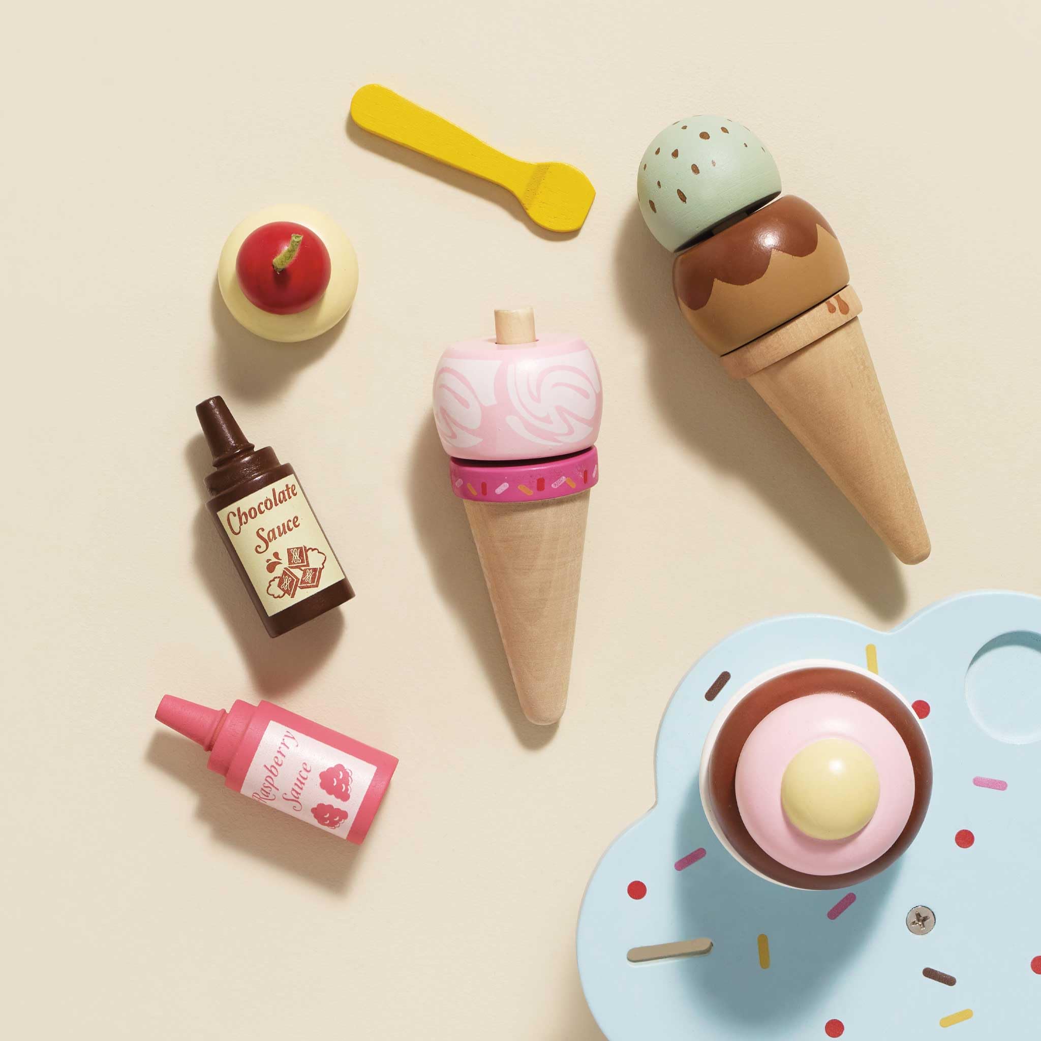 Le Toy Van's Eisdiele "Carlo's Gelato" Kinderspielzeug ab 2 Jahren Holz