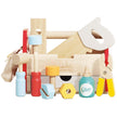 Le Toy Van – Personalisierbar Pädagogisches  Baustelle-Spielset aus Holz Werkzeugkiste für Rollenspiel  ab 3 Jahren