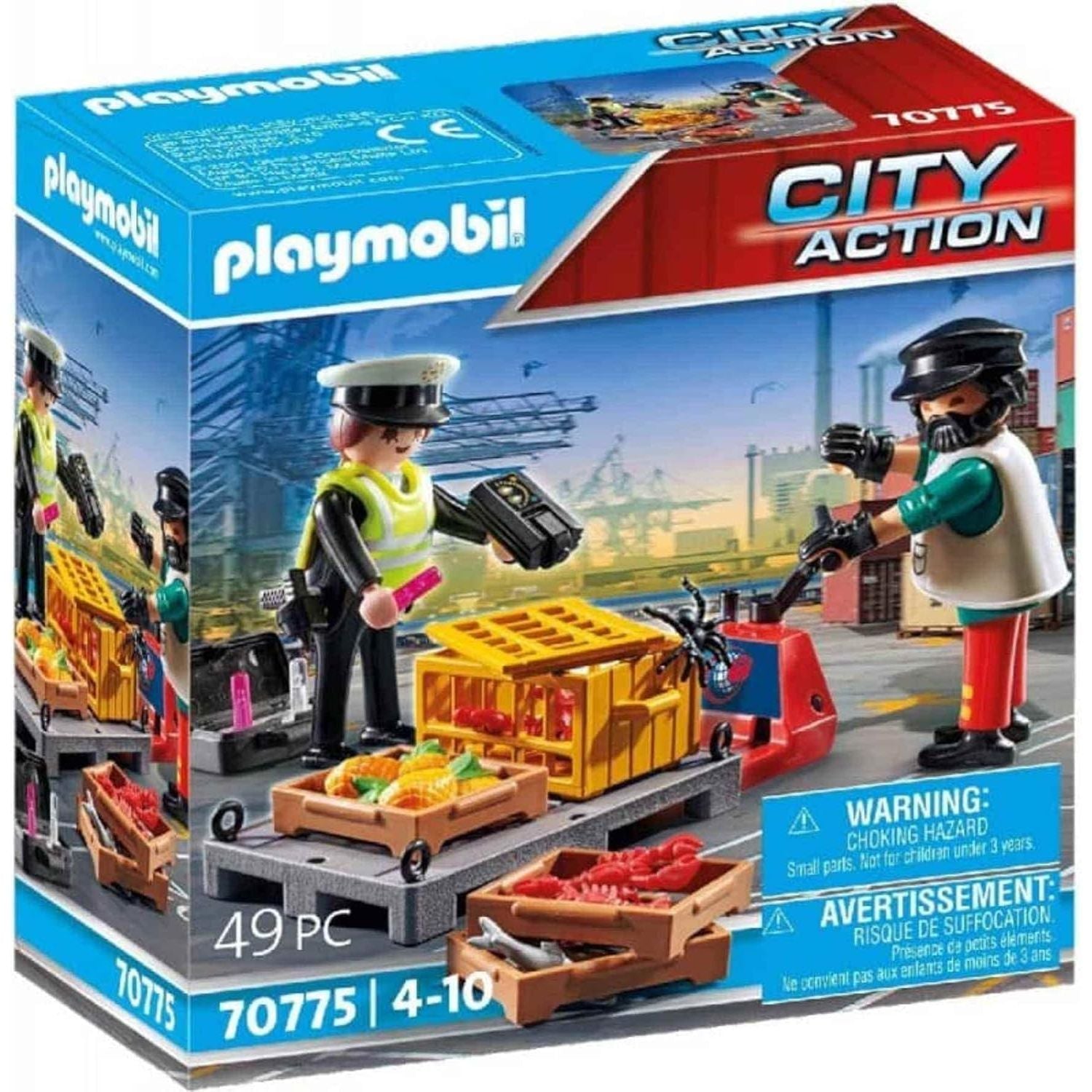 Playmobil 70775 City Action Cargo Customs Check ab 4 Jahren