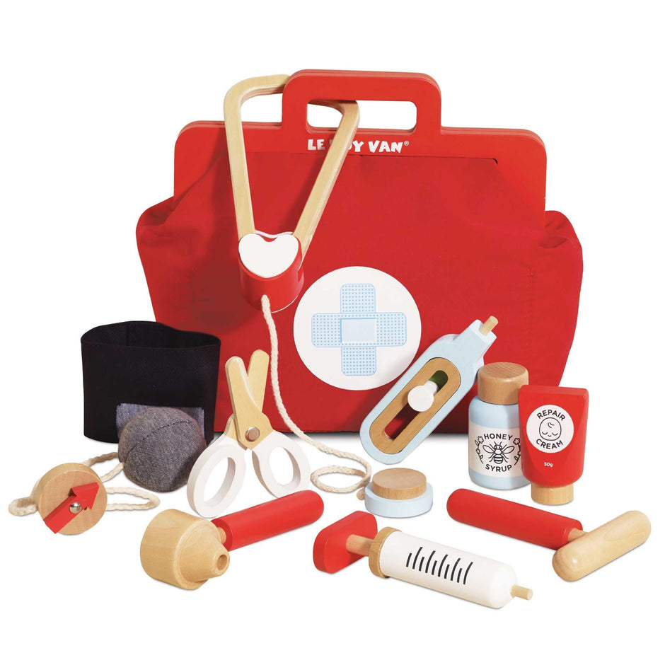 LE TOY VAN Baby & Kleinkind Le Toy Van Personalisierbare Arzt Tasche Holzspielzeug ab 3 Jahren