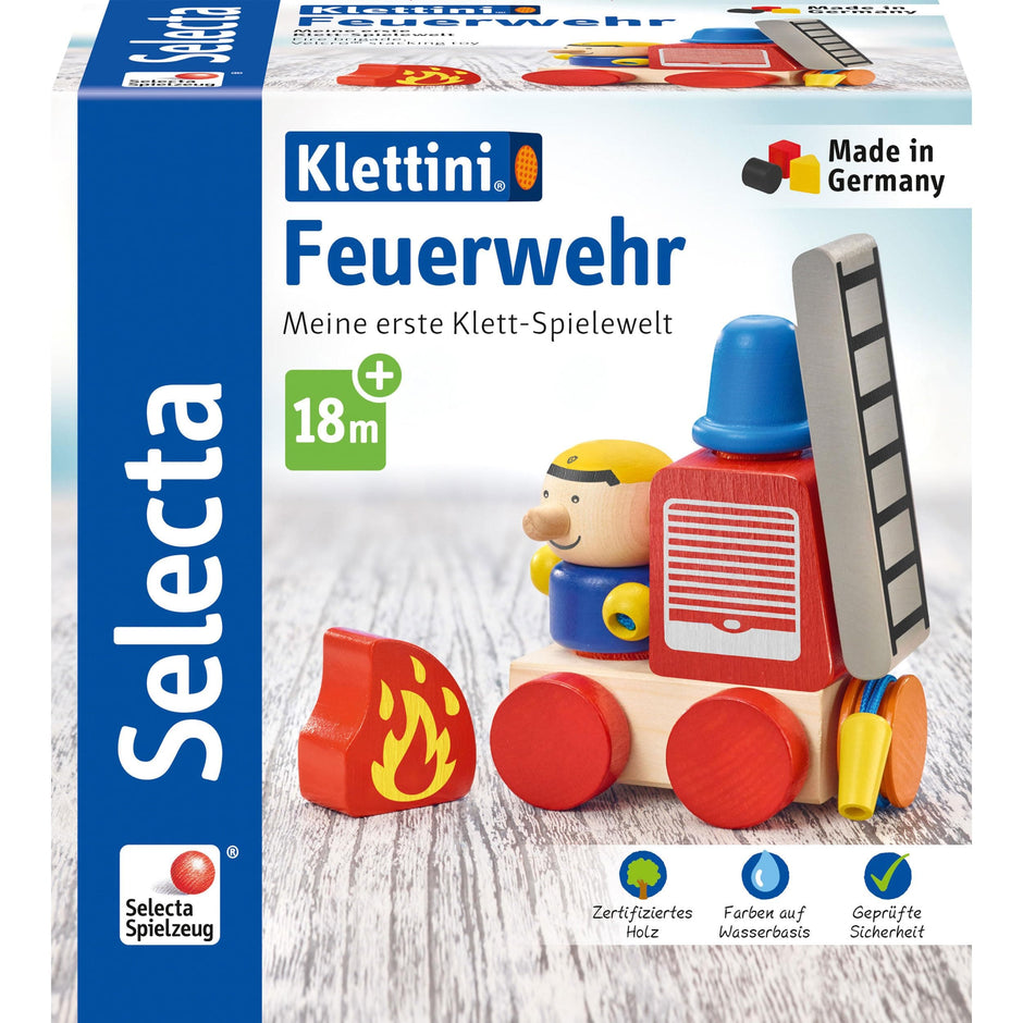 Spielzeug Opa Selecta 62077 Klettini, Fire Brigade, Stacking Toy, 7 Pieces, Multi-Coloured