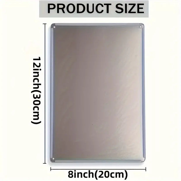 Retro Schild Regeln im Haus von Oma und Opa Metall-Blechschild