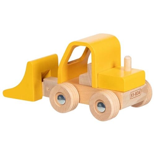goki Kleinkind Spielzeug Personalisierbar Radlader 55834 goki nature Holzspielzeug ab 24 Monaten