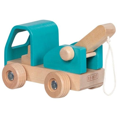 goki Kleinkind Spielzeug Abschleppwagen goki nature Holzspielzeug ab 2 Jahre