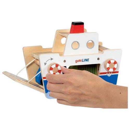 goki Kleinkind Spielzeug Personalisierbar Autofähre gokiLine Holzspielzeug ab 3 Jahren
