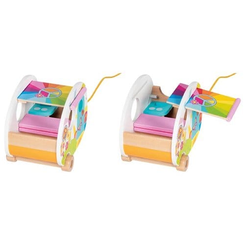 goki Kinderspielzeug Holz Personalisierbar Wohnwagen Camperfreude Goki Holzspielzeug ab 3 Jahren