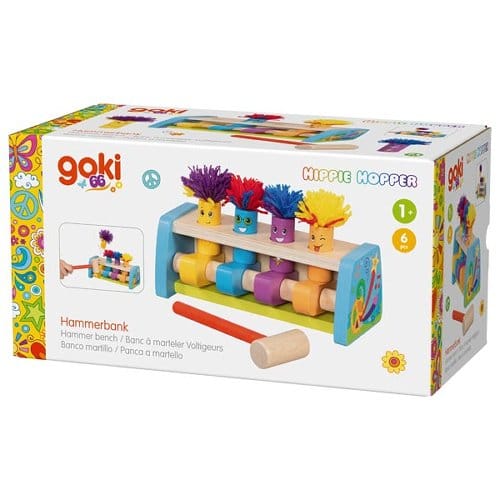 Goki Baby & Kleinkind Personalisierbar Hammerbank Hippie Hopper Goki Klopfspiel