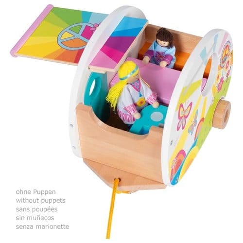 goki Kinderspielzeug Holz Personalisierbar Wohnwagen Camperfreude Goki Holzspielzeug ab 3 Jahren