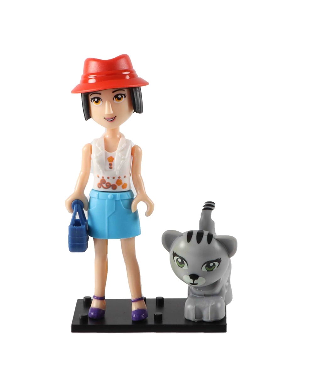 Pog Do Baby & Kleinkind 12 Stück Puppe 10 cm mit Hund im Koffer – 5-fach farbig sortiert