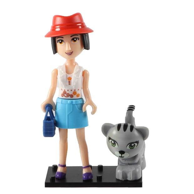 Pog Do Baby & Kleinkind 12 Stück Puppe 10 cm mit Hund im Koffer – 5-fach farbig sortiert