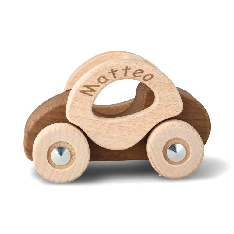 Goki Holzauto Personalisierbares Natürliches Kinderspielzeug ab 2 Jahren