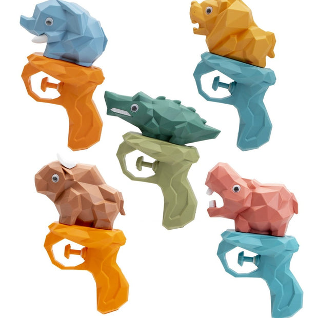 Dinotoys Baby & Kleinkind 10 Stück Dino Wasserpistolen 15 x 10 cm – 5 verschiedene Motive im Display