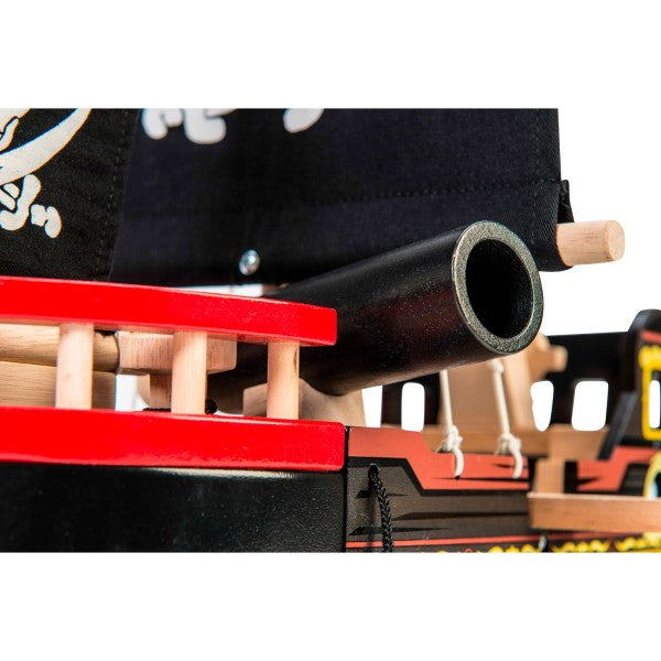 LE TOY VAN Personalisierbares Barbarossa XXL Piratenschiff Holzspielzeug ab 3 Jahren