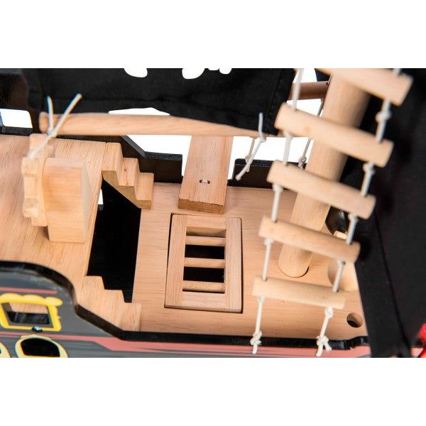 LE TOY VAN Personalisierbares Barbarossa XXL Piratenschiff Holzspielzeug ab 3 Jahren