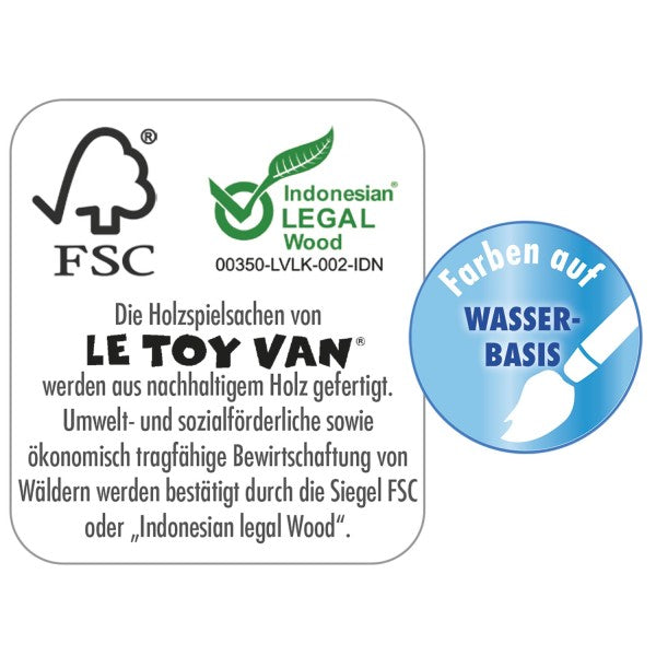 LE TOY VAN Personalisierbares Barbarossa XXL Piratenschiff Holzspielzeug ab 3 Jahren