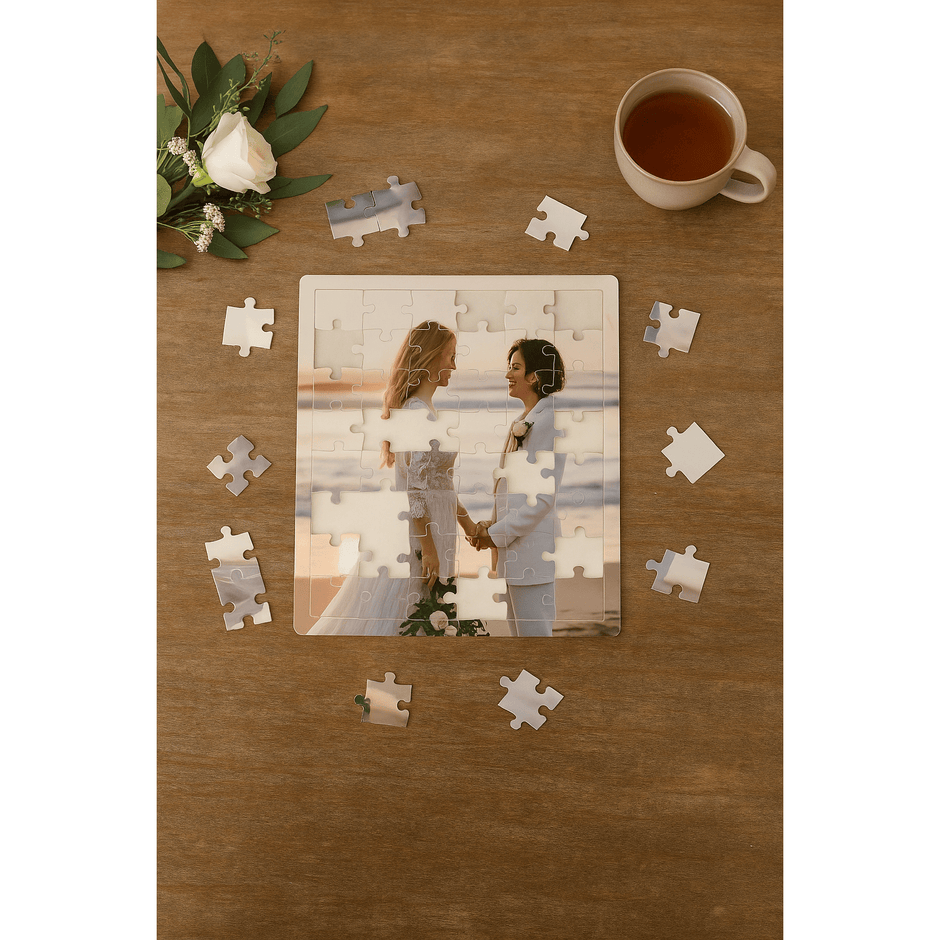 Spielzeug Opa 3D Puzzle Bild Personalisierbares Puzzle aus Plexiglas mit eigenem Foto Acryl Puzzlebild