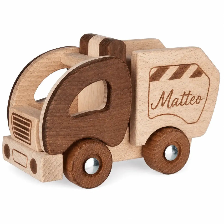 Goki Baby & Kleinkind Mit Name goki Personalisierbar Holz LKW Holz Auto LKW ab 2 Jahren