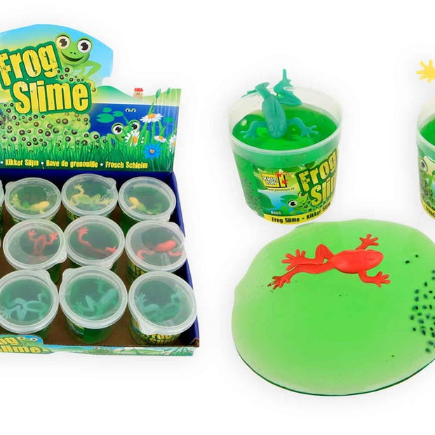 Kids Fun Baby & Kleinkind 12 Stück Kids Fun Frosch Schleim 180 g – Knetschleim im Display