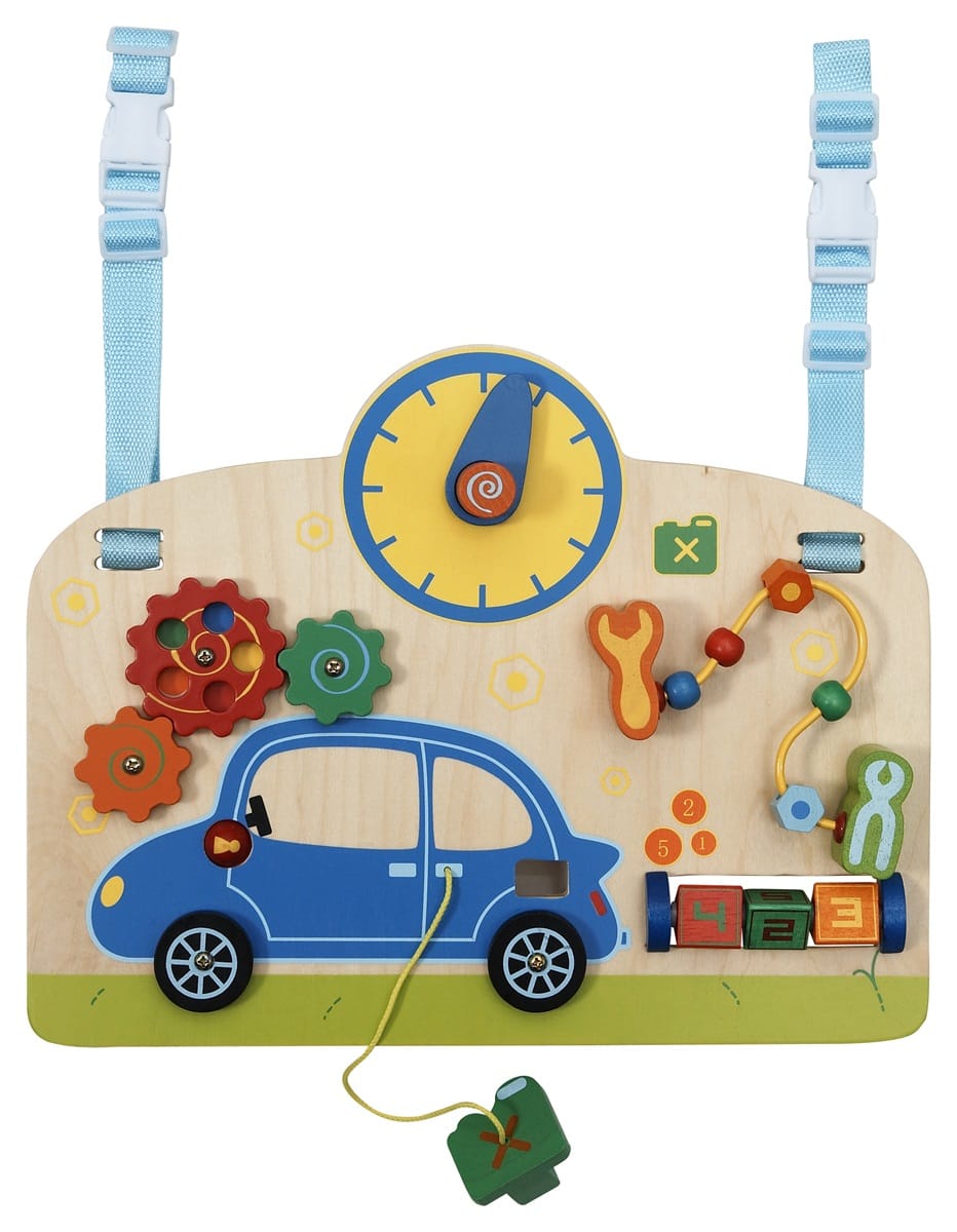 Primi Passi Baby & Kleinkind 1 Personalisierbar  Stück Primi Motorikspiel für Kinderbett Garage – Baby Aktivitätsspielzeug