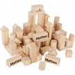 small foot Spielzeuge small foot Personalisierbare Bauklötze Holzspielzeug Bausteine 100 Teilig ab 12 Monaten