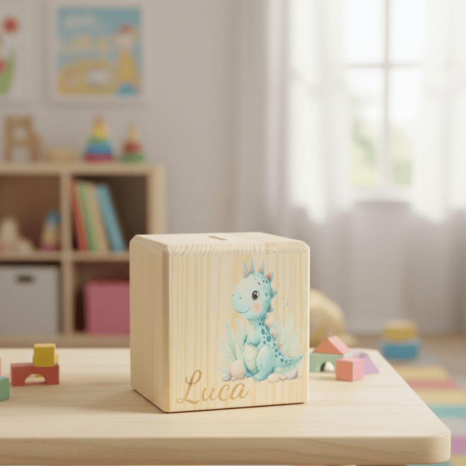 Spielzeug Opa Baby & Kleinkind Personalisierbare Spardose Holz verschiedene Motive möglich