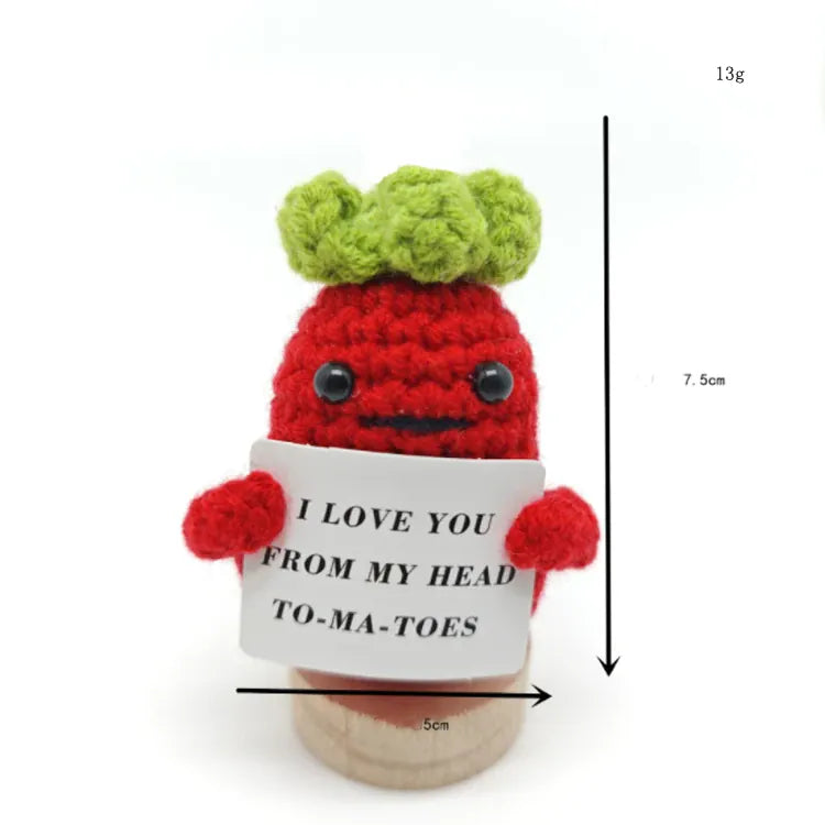 Spielzeug Opa Sammelfiguren Tomate / Ohne Eigenen Text. Süße Häkelfiguren – Handgemachte Puppen für positive Energie im Alltag