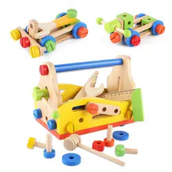 Werkzeugkoffer Holzspielzeug Kinder ab 3 Jahren Holzwerken