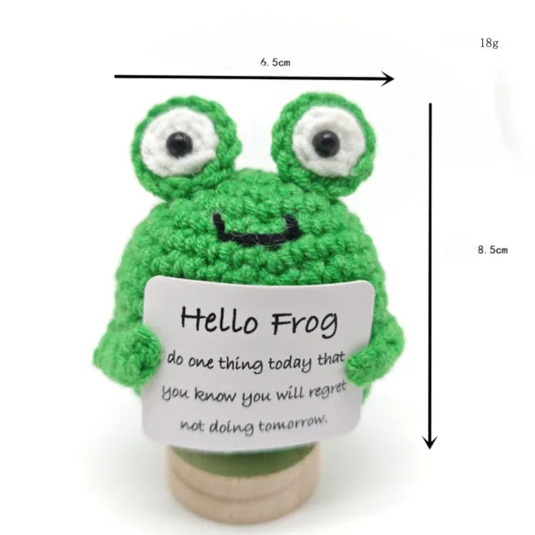 Spielzeug Opa Sammelfiguren Frosch 4 / Ohne Eigenen Text. Süße Häkelfiguren – Handgemachte Puppen für positive Energie im Alltag