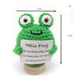 Spielzeug Opa Sammelfiguren Frosch 4 / Ohne Eigenen Text. Süße Häkelfiguren – Handgemachte Puppen für positive Energie im Alltag